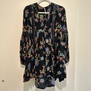 Free People Just The Two of Us Floral Tunic